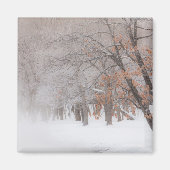 Wintersneeuw | Meer van Kussharo Magneet (Voorkant)