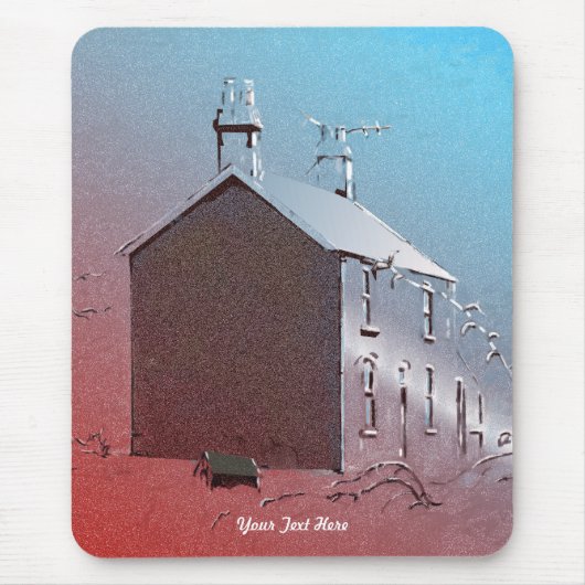 Wintersneeuw Muismat (Voorkant)