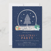  wintersneeuw nacht kerstfeest kaart (Voorkant)