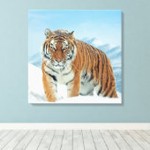 Wintersneeuw Natuur Foto Tijgergebergte Canvas (Insitu (Houten vloer))