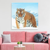 Wintersneeuw Natuur Foto Tijgergebergte Canvas (Insitu (Woonkamer))