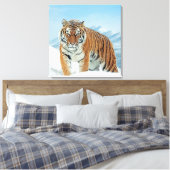 Wintersneeuw Natuur Foto Tijgergebergte Canvas (Insitu (Slaapkamer))