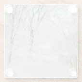 Wintersneeuw, Onderzetter (Achterkant)