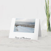 Wintersneeuw op Dartmoor Kaart (Achterkant)
