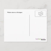 Wintersneeuw op een boom briefkaart (Achterkant)