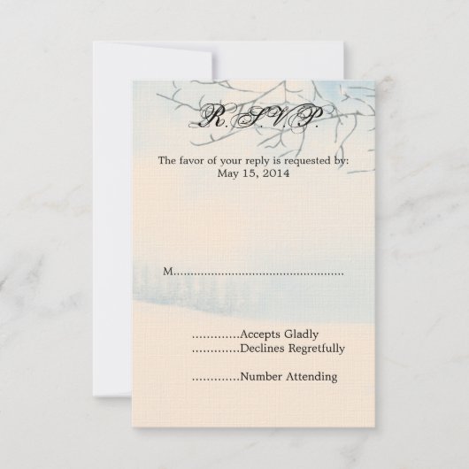 Wintersneeuw RSVP (Voorkant)