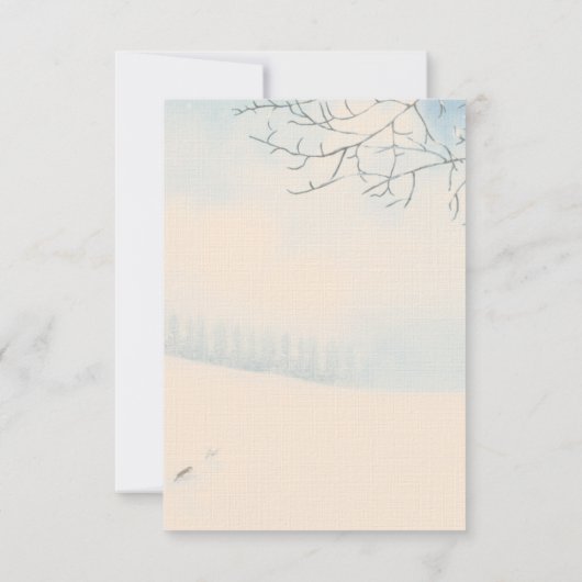 Wintersneeuw RSVP (Achterkant)