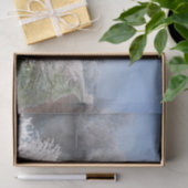 Wintersneeuw schilderachtig landschap, rivierwande tissuepapier (Geschenk)