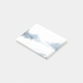Wintersneeuw Sneeuwbomen Waterverf landschap Post-it® Notes (Schuin)