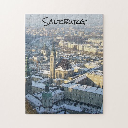 wintersneeuw van salzburg legpuzzel (Verticaal)