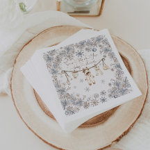 Wintersneeuw veel plezier Baby shower