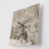 wintersneeuw vierkante klok (Hoek)