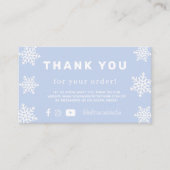 wintersneeuw Visitekaartje Informatiekaartje (Voorkant)