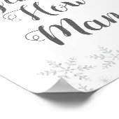 WintersneeuwBaby shower raad je hoeveel spelbreker Poster (Hoek)