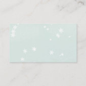 Wintersneeuwbalkaarten, geslachtsneutraal, luiderr informatiekaartje (Achterkant)