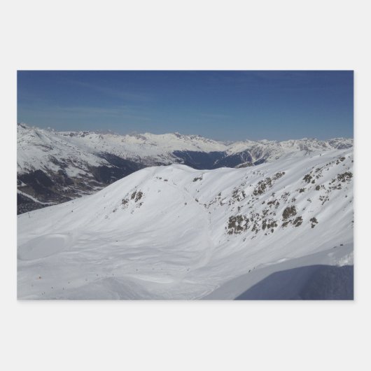 wintersneeuwbalkfotopapier S Inpakpapier Vel (Voorkant)