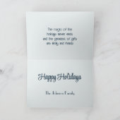 Wintersneeuwbol Feestdagen Kaart (Binnen)