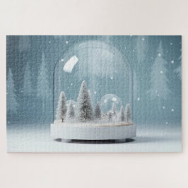 Wintersneeuwbol Legpuzzel