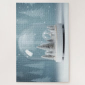 Wintersneeuwbol Legpuzzel (Verticaal)