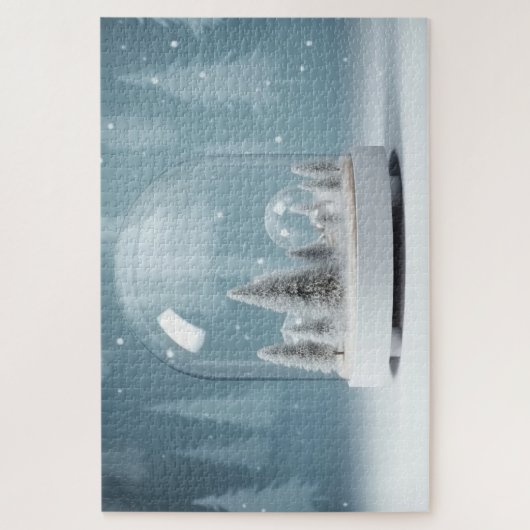 Wintersneeuwbol Legpuzzel (Verticaal)