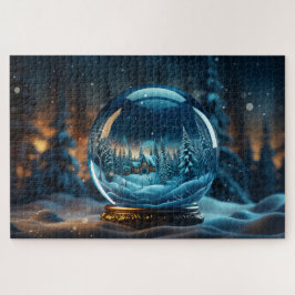 Wintersneeuwbol Legpuzzel