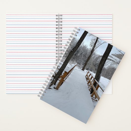 Wintersneeuwbrug Notitieboek (Binnen)
