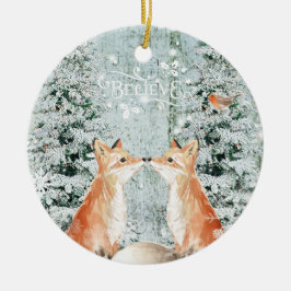 wintersneeuwdecoratie voor kerstkerstversiering vo keramisch ornament