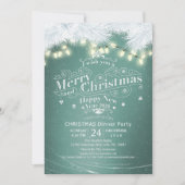 Wintersneeuwfeest en nieuwjaarsfeest kaart (Voorkant)