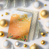 Wintersneeuwfeest en nieuwjaarsfeest kaart