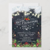 Wintersneeuwfeest en nieuwjaarsfeest kaart (Voorkant)