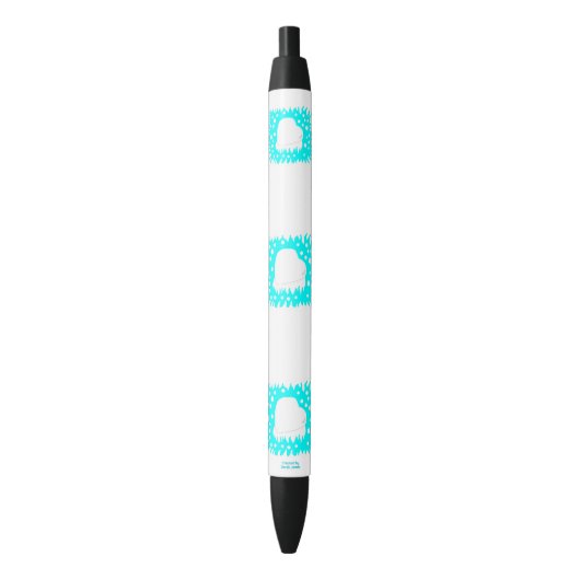 Wintersneeuwhartpen Zwarte Inkt Pen (Voorkant Verticaal)