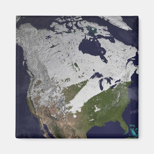 WintersneeuwHoesje op het noordelijk halfrond Magneet (Voorkant)