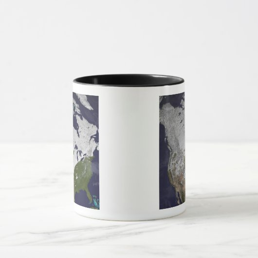 WintersneeuwHoesje op het noordelijk halfrond Mok (Midden)