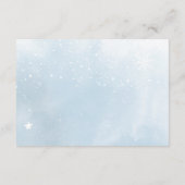 Wintersneeuwijs Kerst brengen een boek baby shower Informatiekaartje (Achterkant)