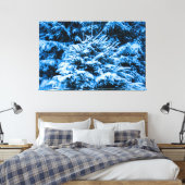 Wintersneeuwkerstboom Canvas Afdruk (Insitu (Slaapkamer))