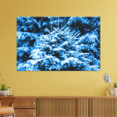 Wintersneeuwkerstboom Canvas Afdruk (Insitu (Woonkamer))