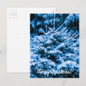 Wintersneeuwkerstboom Feestdagenkaart (Voorkant / Achterkant)