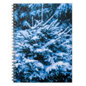 Wintersneeuwkerstboom Notitieboek (Voorkant)