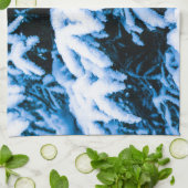 Wintersneeuwkerstboom Theedoek (Gevouwen)