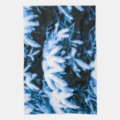 Wintersneeuwkerstboom Theedoek (Verticaal)