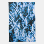 Wintersneeuwkerstboom Theedoek (Verticaal)