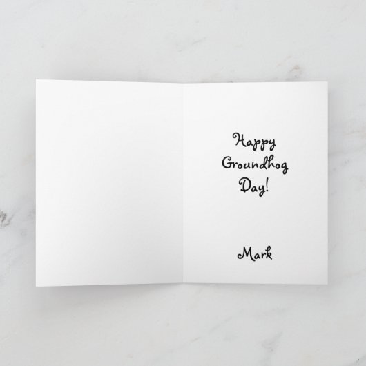 wintersneeuwkikker feestdagen kaart (Binnen)