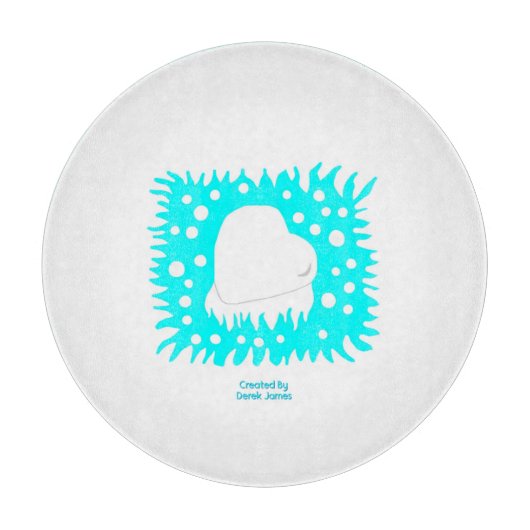 Wintersneeuwkraan 30,4 cm snijplank (Voorkant)