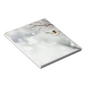 Wintersneeuwkuil voor vogelgriep notitieblok (Schuin)