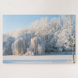 Wintersneeuwlandschap, 1014 stukken Jigzaag Puzzle Legpuzzel