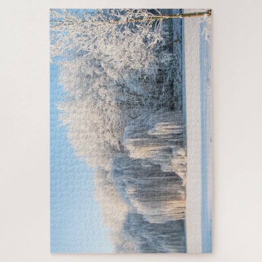 Wintersneeuwlandschap, 1014 stukken Jigzaag Puzzle Legpuzzel (Verticaal)