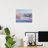 Wintersneeuwlandschap Foto Natuur Wall Poster (Thuiskantoor)