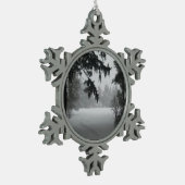 Wintersneeuwlandschap Ornament (Links)