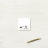 Wintersneeuwlandschap Post-it® Notes (Op bureau)