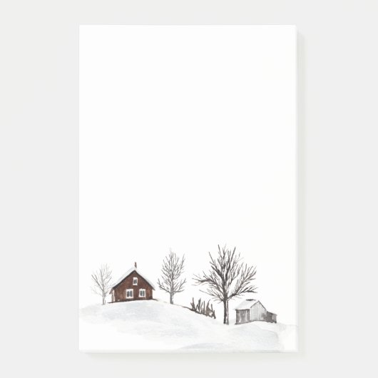Wintersneeuwlandschap Post-it® Notes (Voorkant)